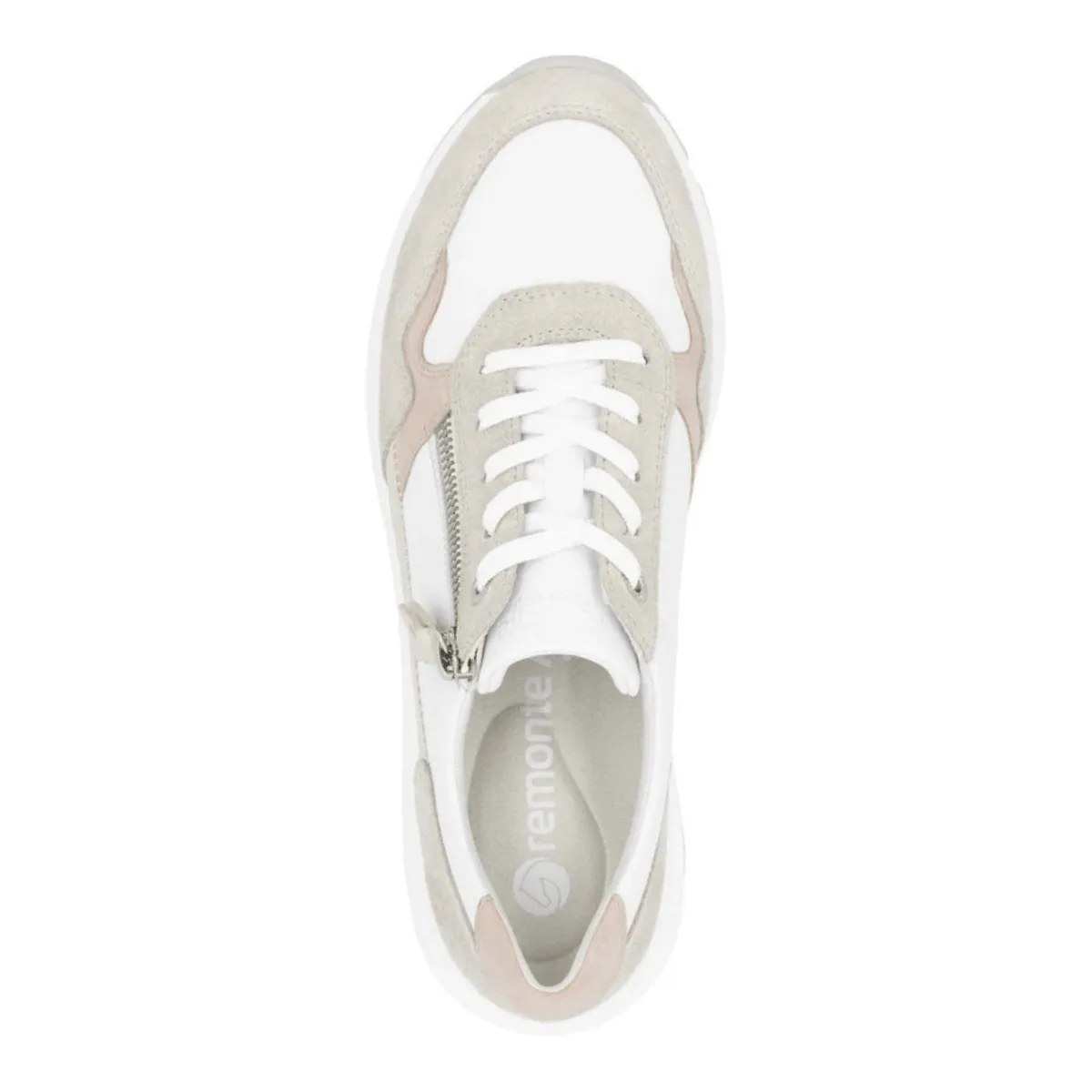 Rieker Women's Soraya D1S03-81 Quartz/White/Rose/Cream