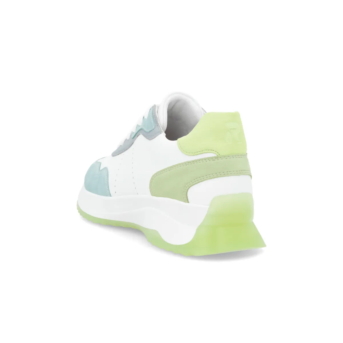 Rieker Women's W1308-81 Dhara Lagoon/White/Blue/Light Mint/Lime