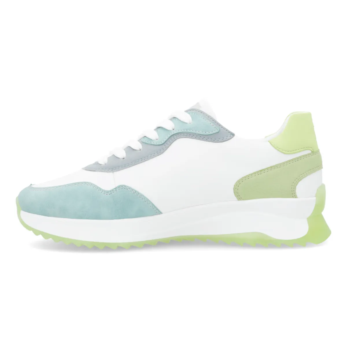 Rieker Women's W1308-81 Dhara Lagoon/White/Blue/Light Mint/Lime