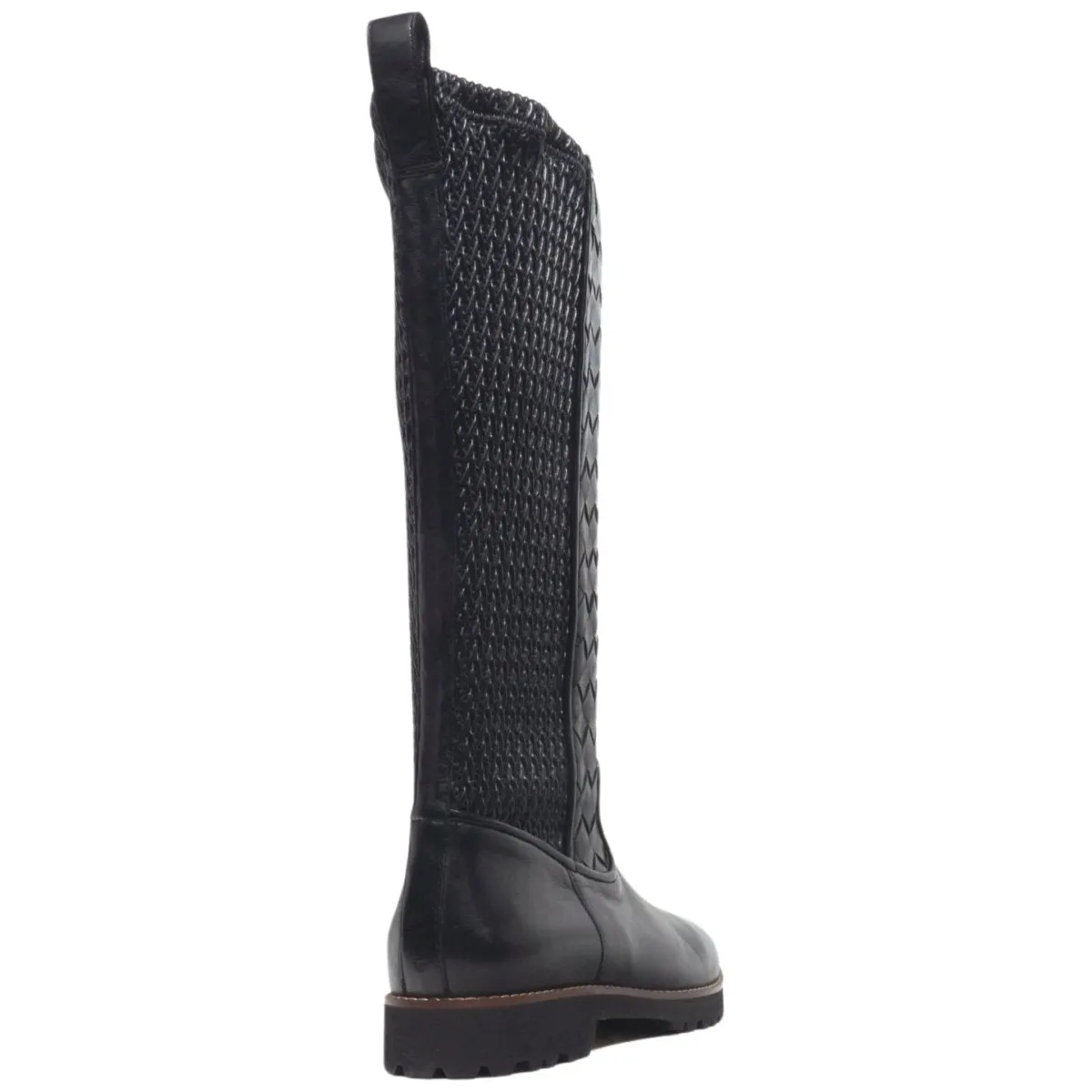 Robert Zur Women's Blair Black Woven Leather