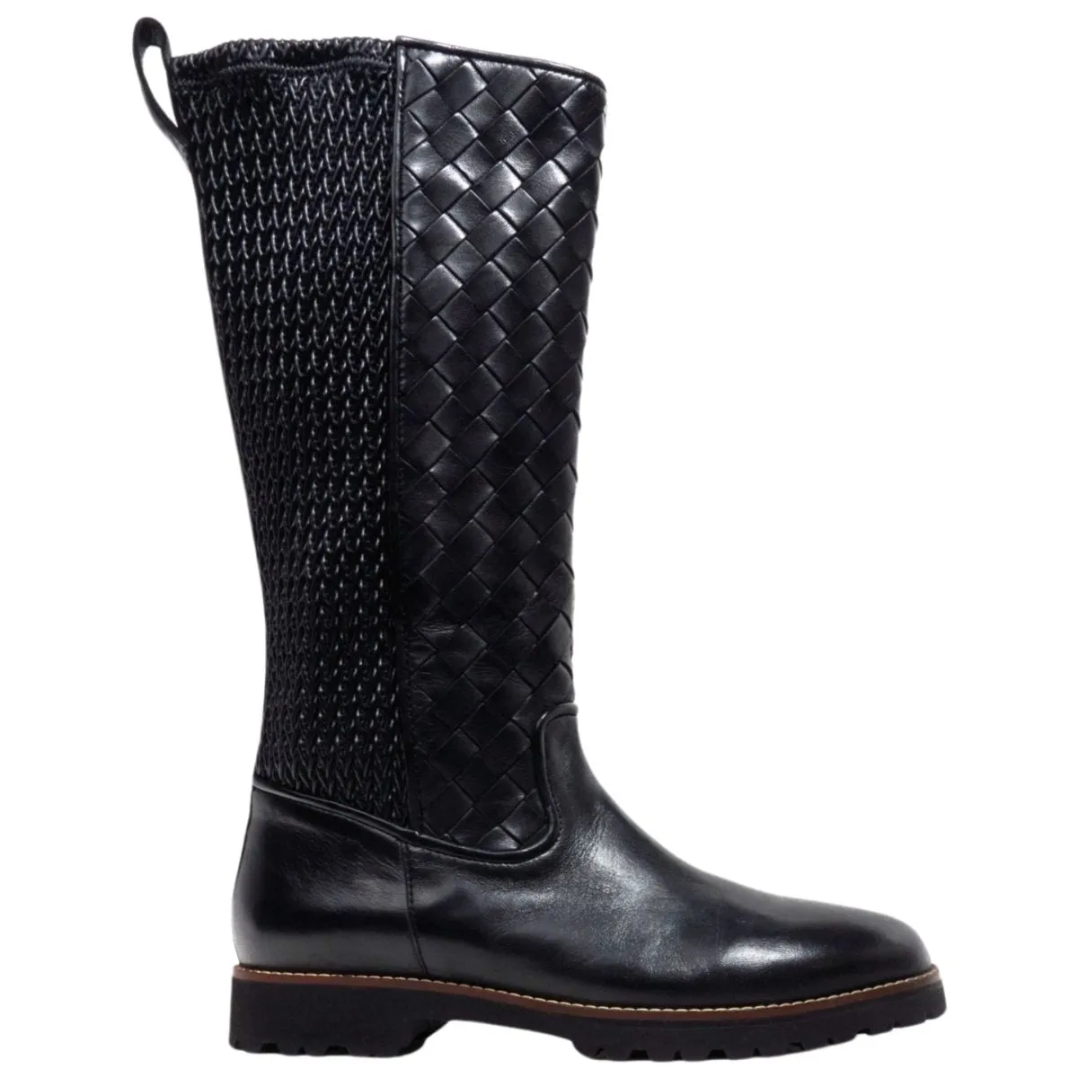 Robert Zur Women's Blair Black Woven Leather