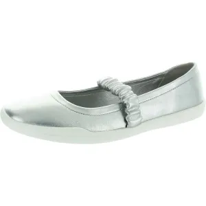 Romeo Womens Stretch Faux Leather Flat Shoes