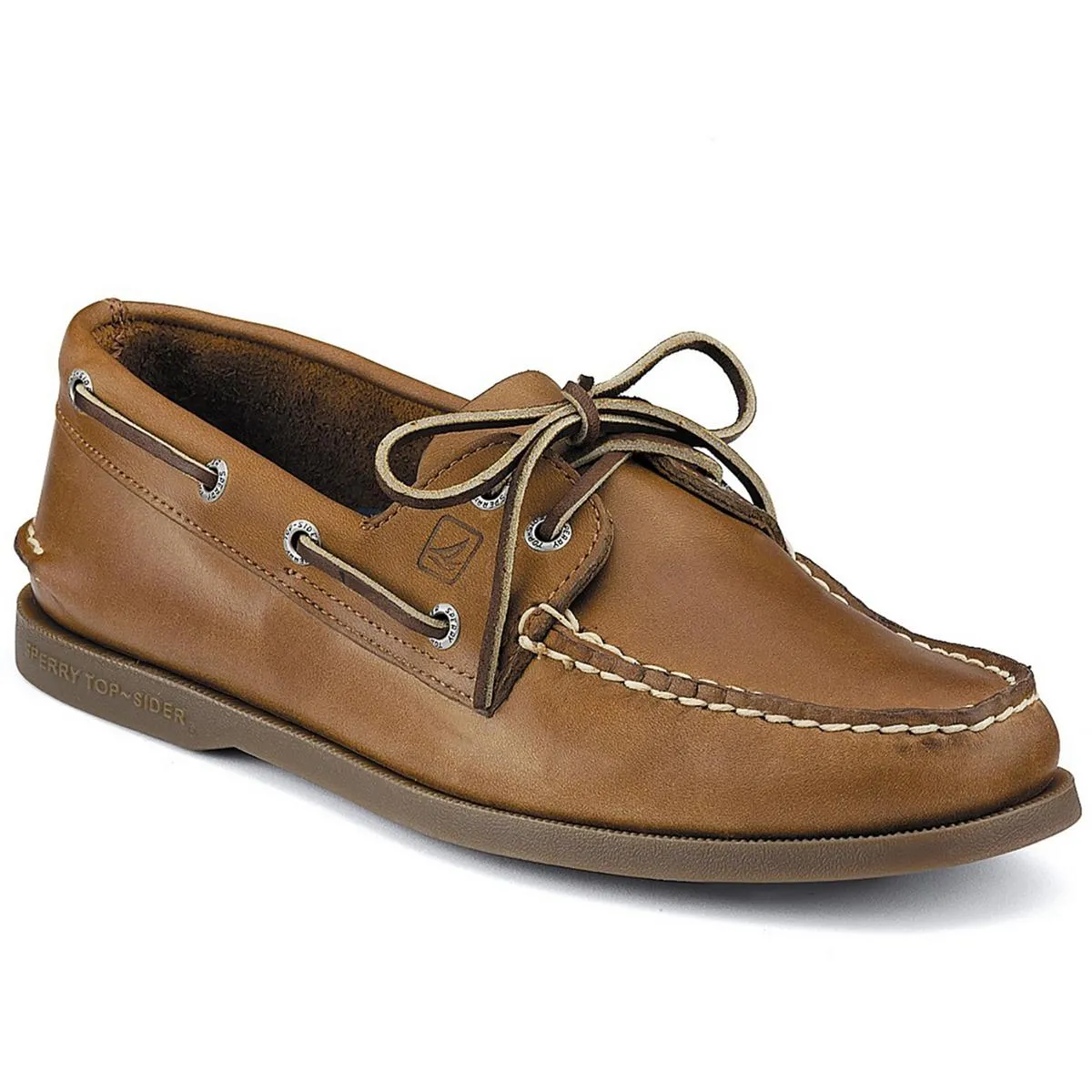 Sahara Mens Leather Casual Boat Shoes