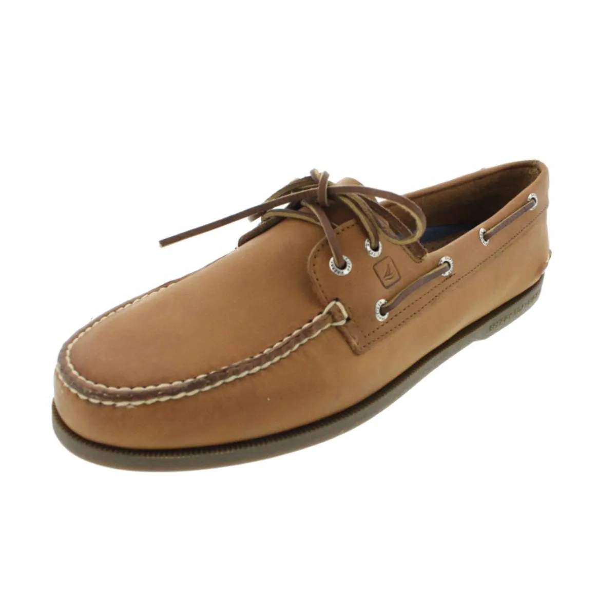 Sahara Mens Leather Casual Boat Shoes