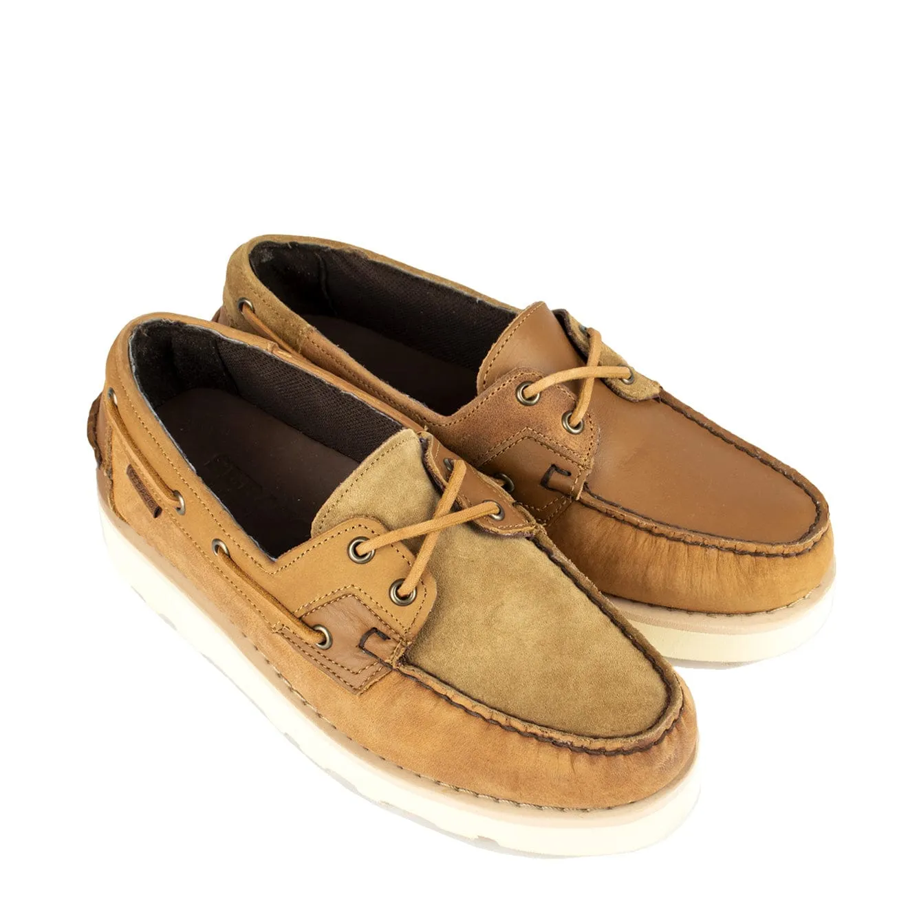 Sebago x Engineered Garments Rossisland Mix Eva Brown Tan