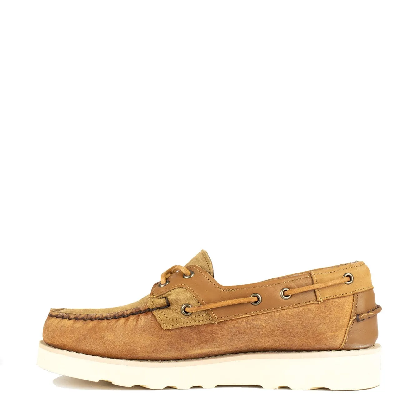 Sebago x Engineered Garments Rossisland Mix Eva Brown Tan