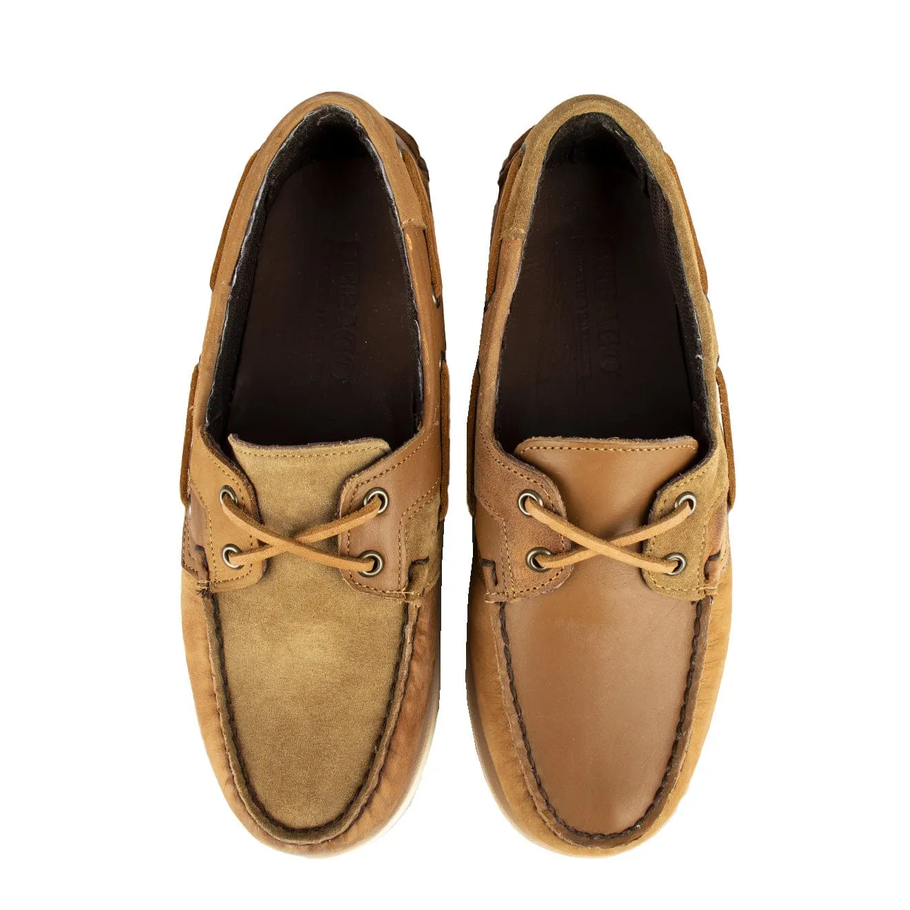 Sebago x Engineered Garments Rossisland Mix Eva Brown Tan
