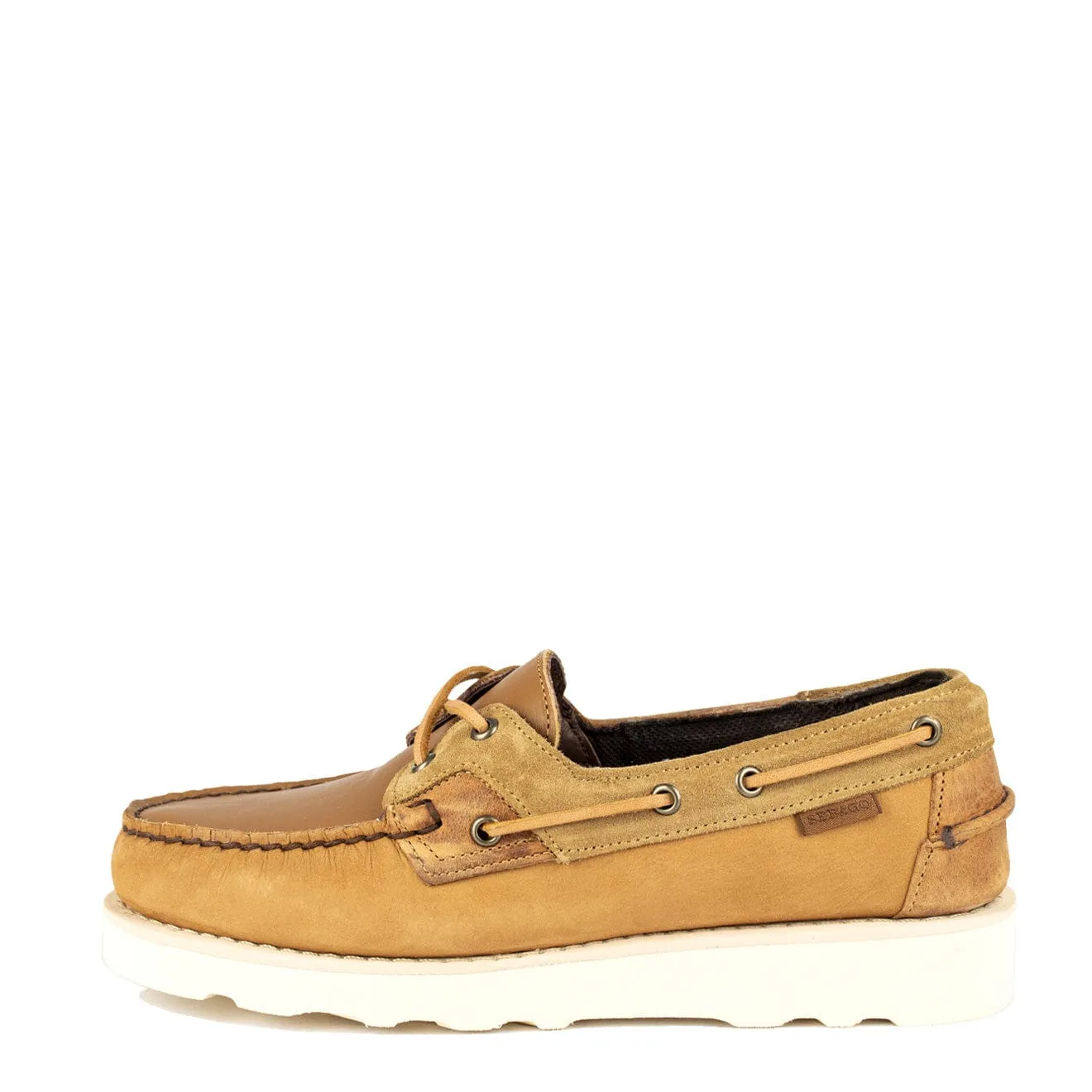 Sebago x Engineered Garments Rossisland Mix Eva Brown Tan
