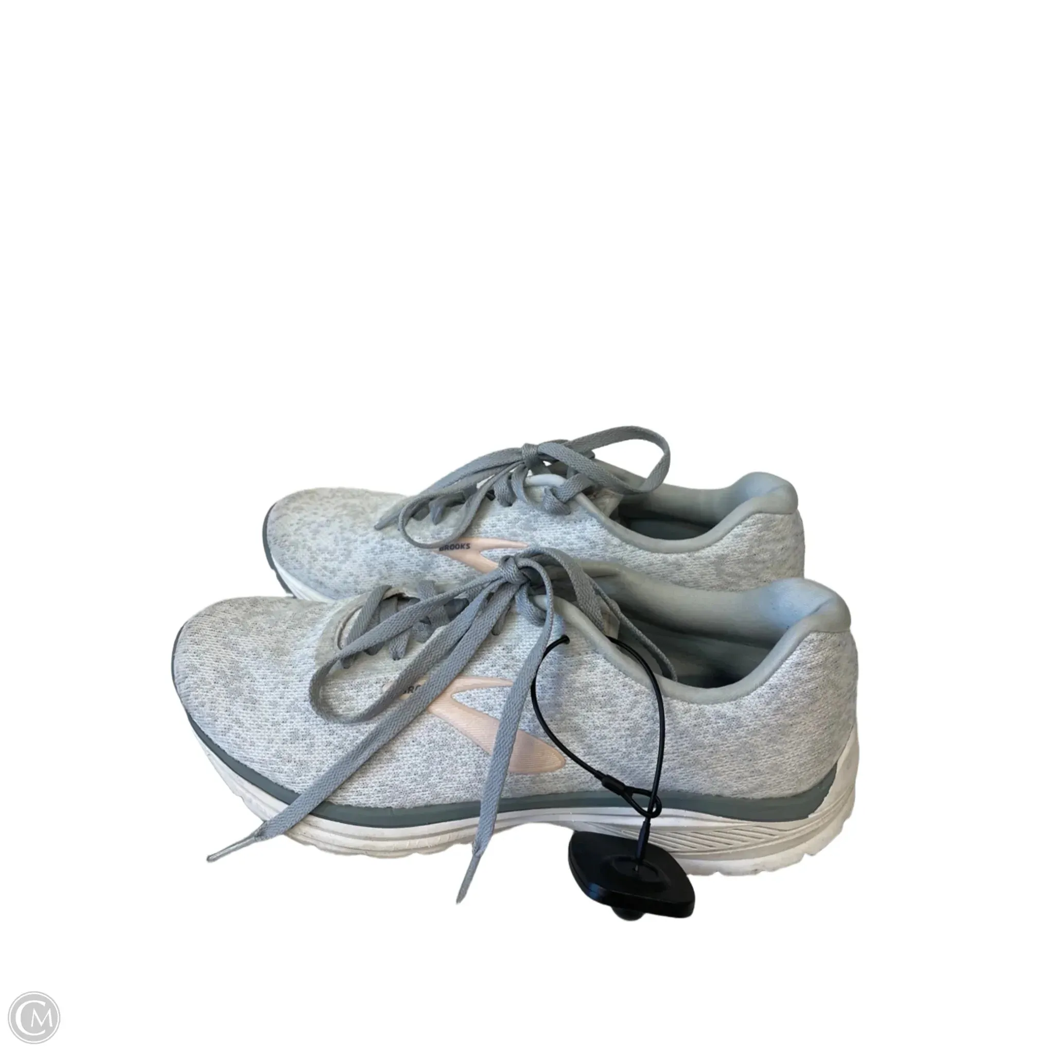 Shoes Athletic By Brooks In Grey & Pink, Size: 9.5