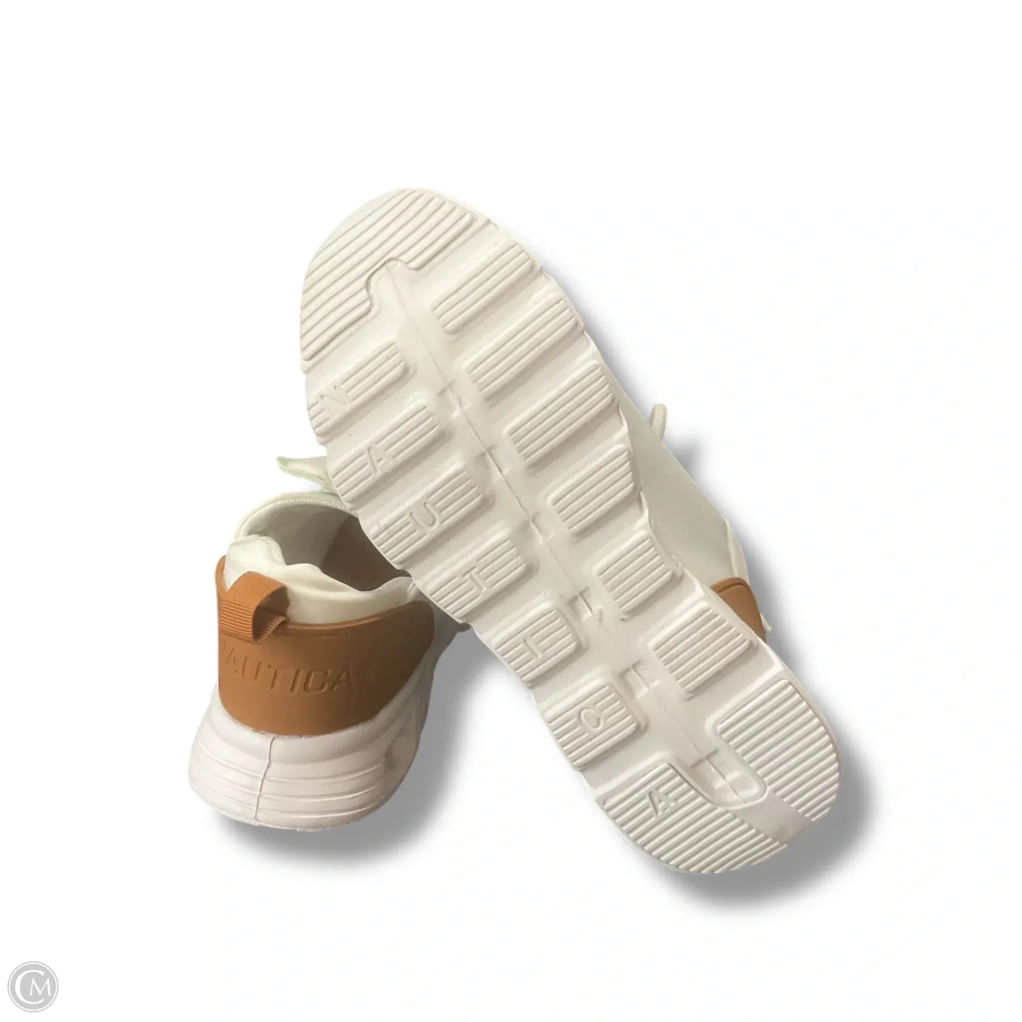 Shoes Athletic By Nautica In Brown & White, Size: 9