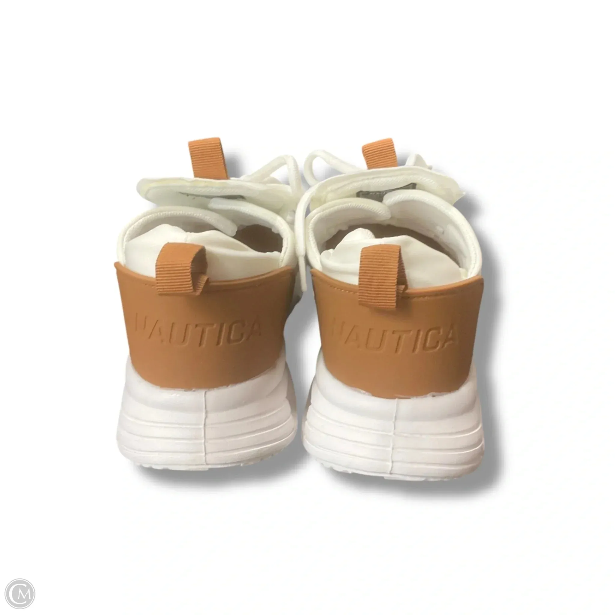 Shoes Athletic By Nautica In Brown & White, Size: 9