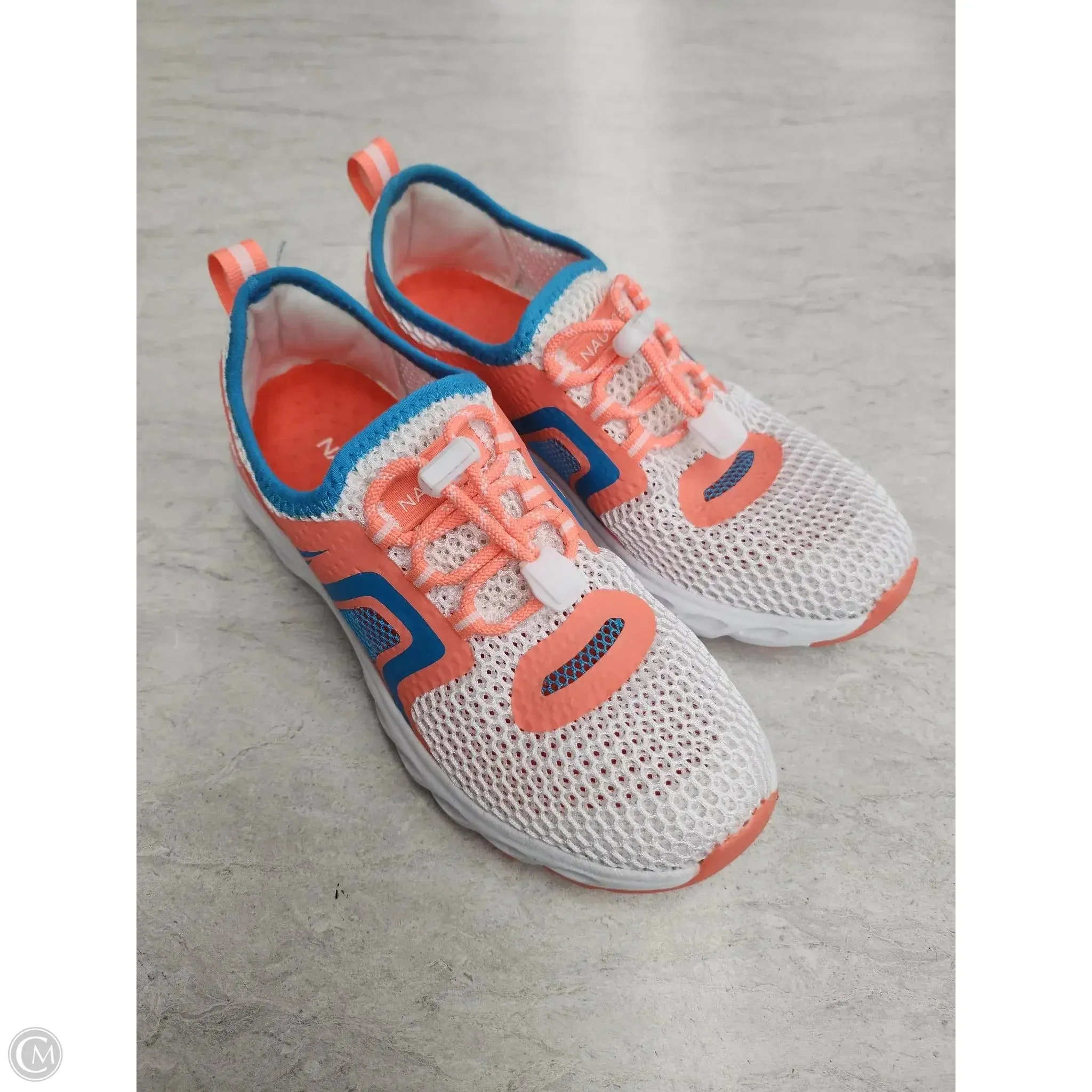 Shoes Athletic By Nautica In Orange & White, Size: 6