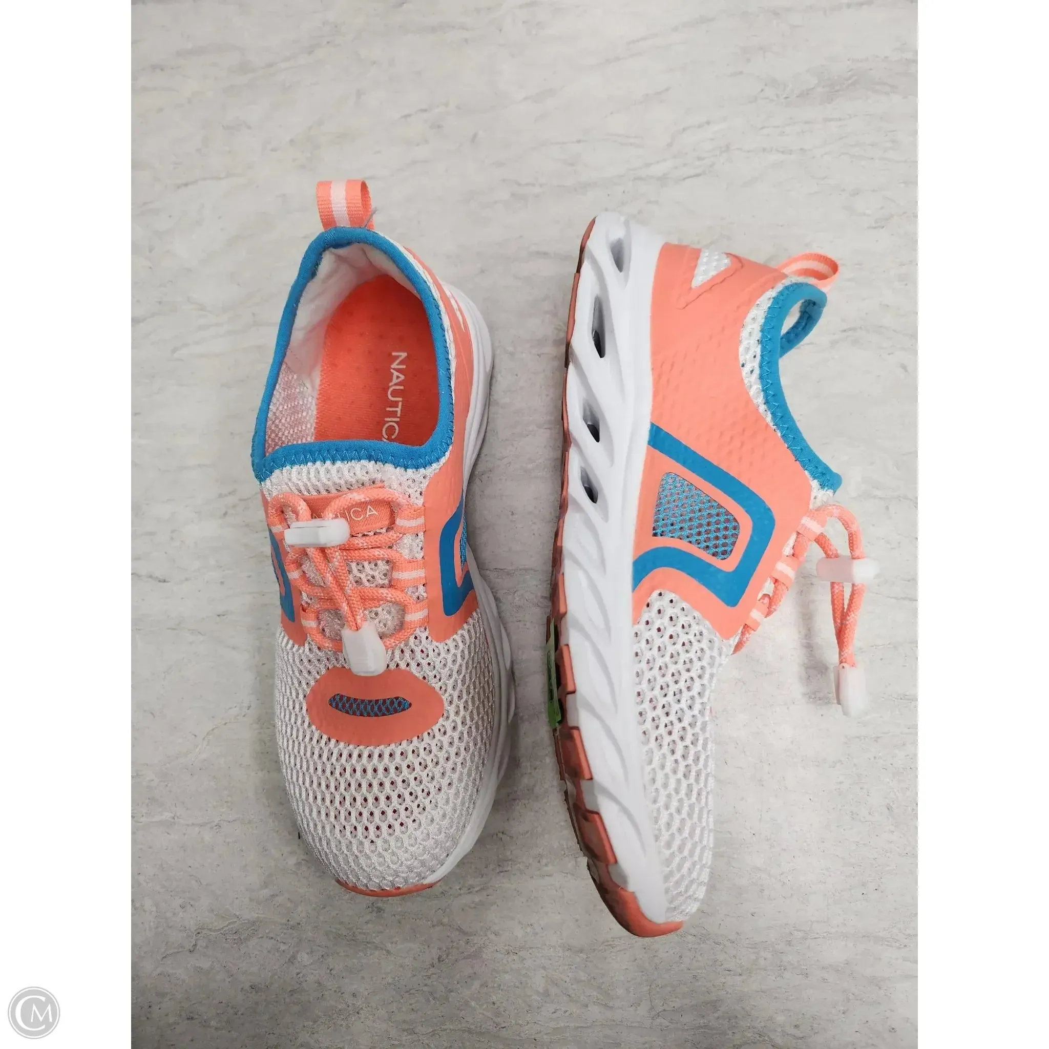 Shoes Athletic By Nautica In Orange & White, Size: 6