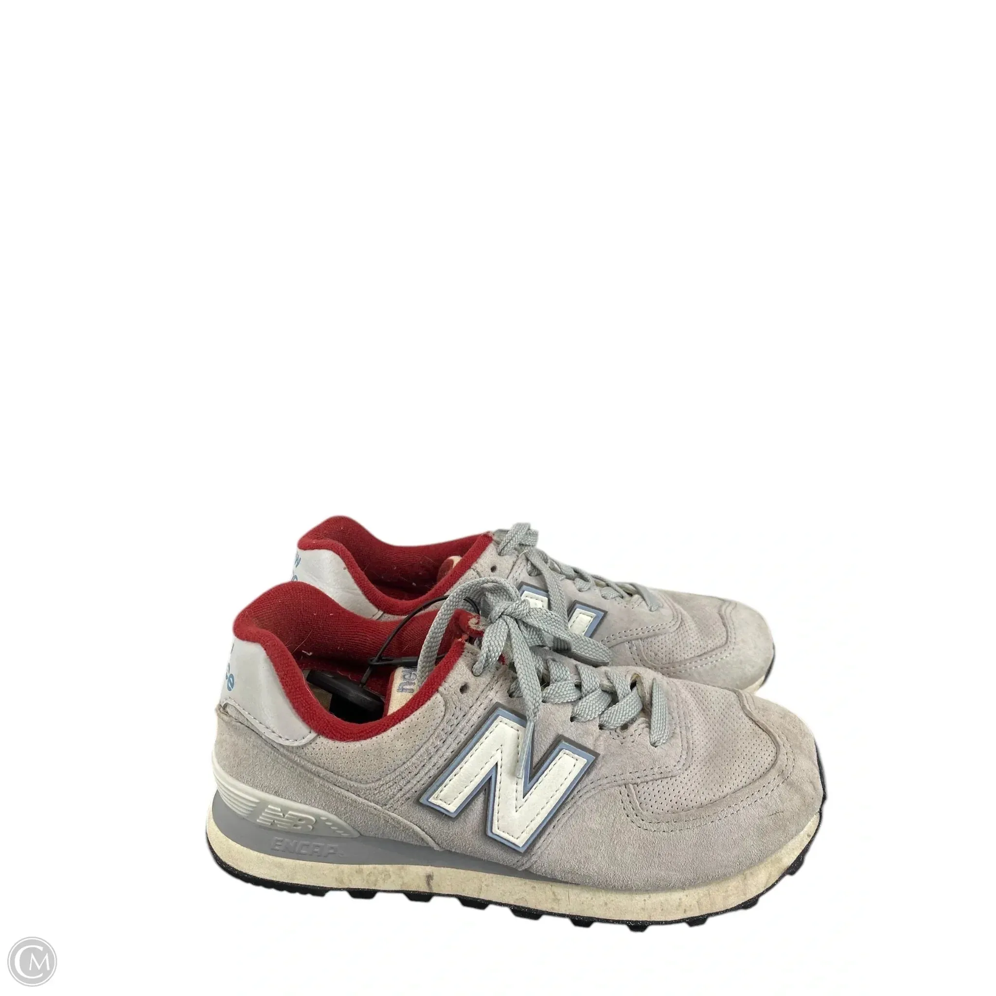 Shoes Athletic By New Balance In Grey & Red, Size: 7