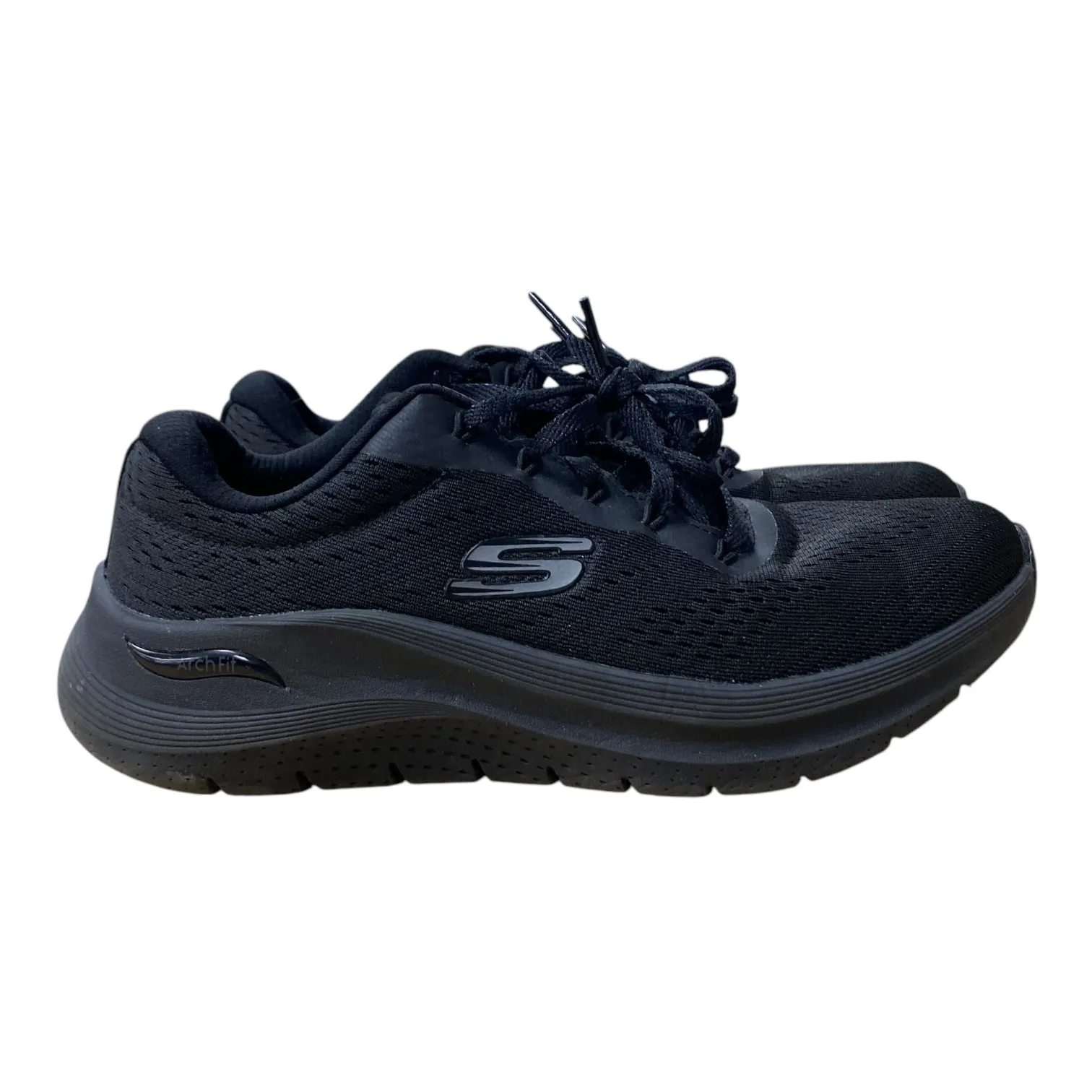 Shoes Athletic By Skechers In Black, Size:7.5