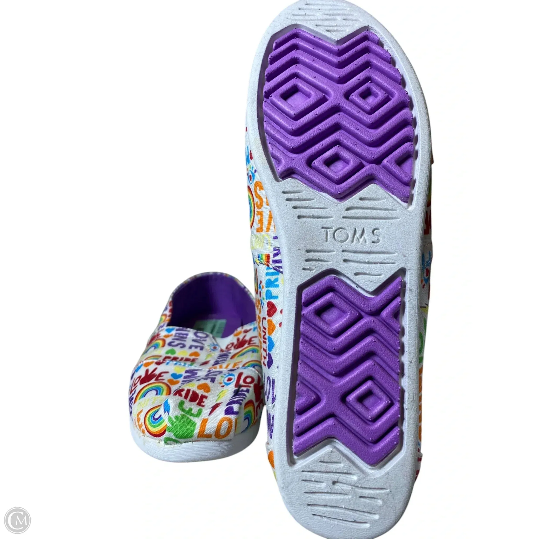 Shoes Athletic By Toms In Multi-colored, Size: 9