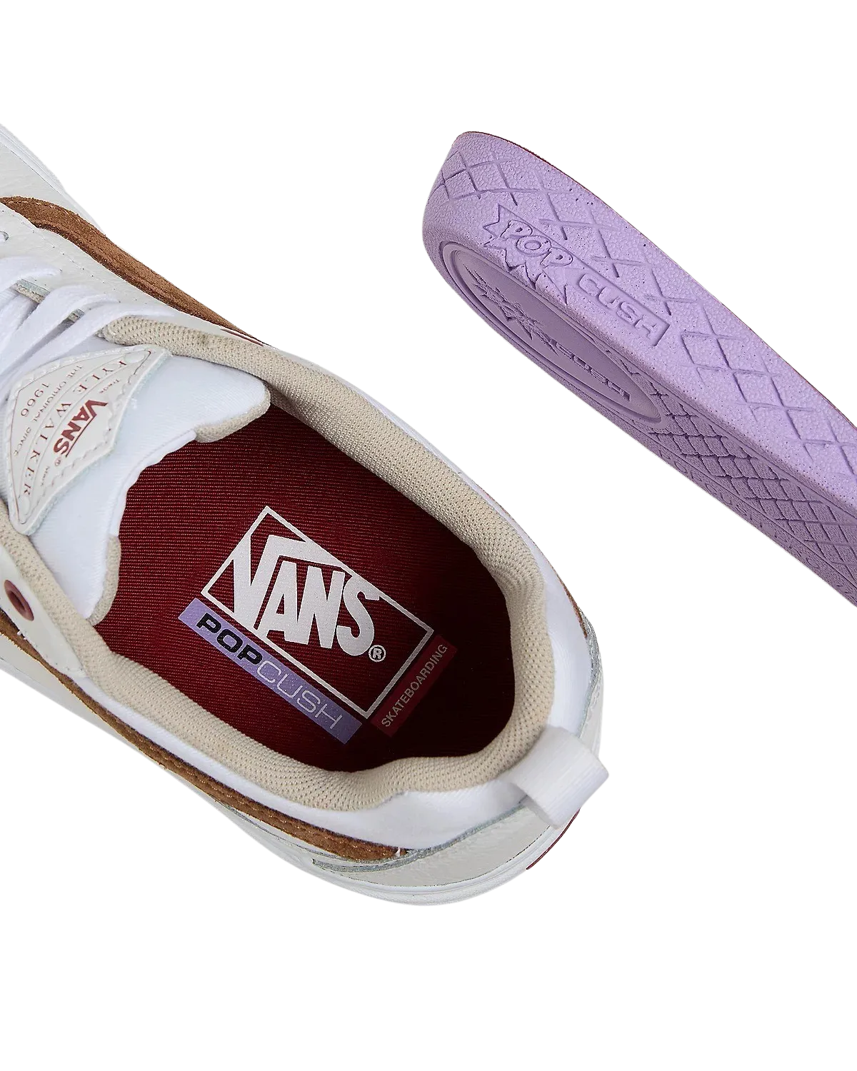 Skate Kyle Walker Shoes in White & Red