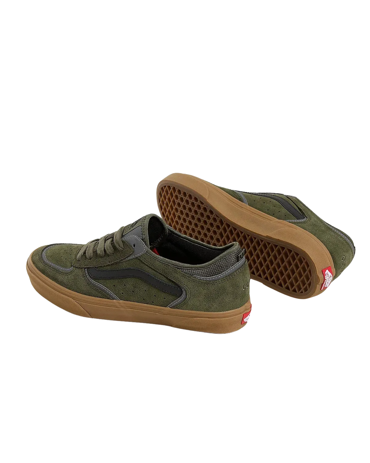 Skate Rowley Shoes in Green & Gum
