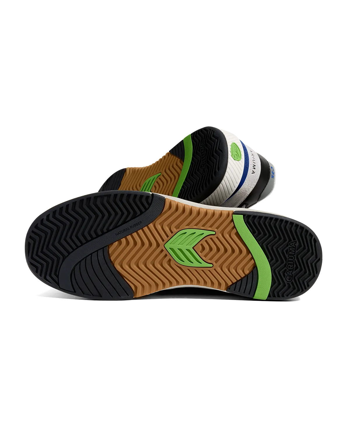 Skategoat C25 Shoes in Smoke White, Black & Blue