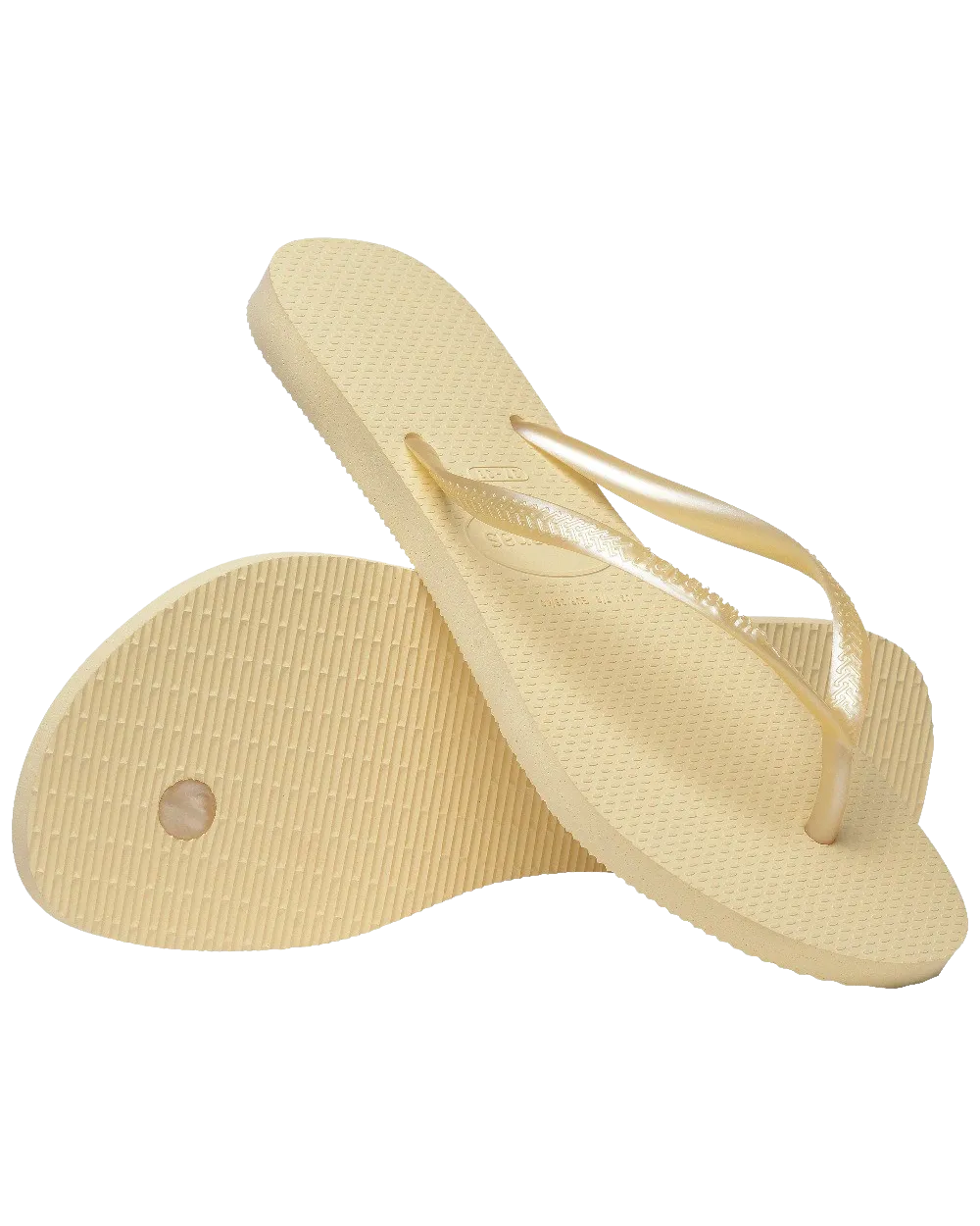 Slim Flip Flops in Buttercream
