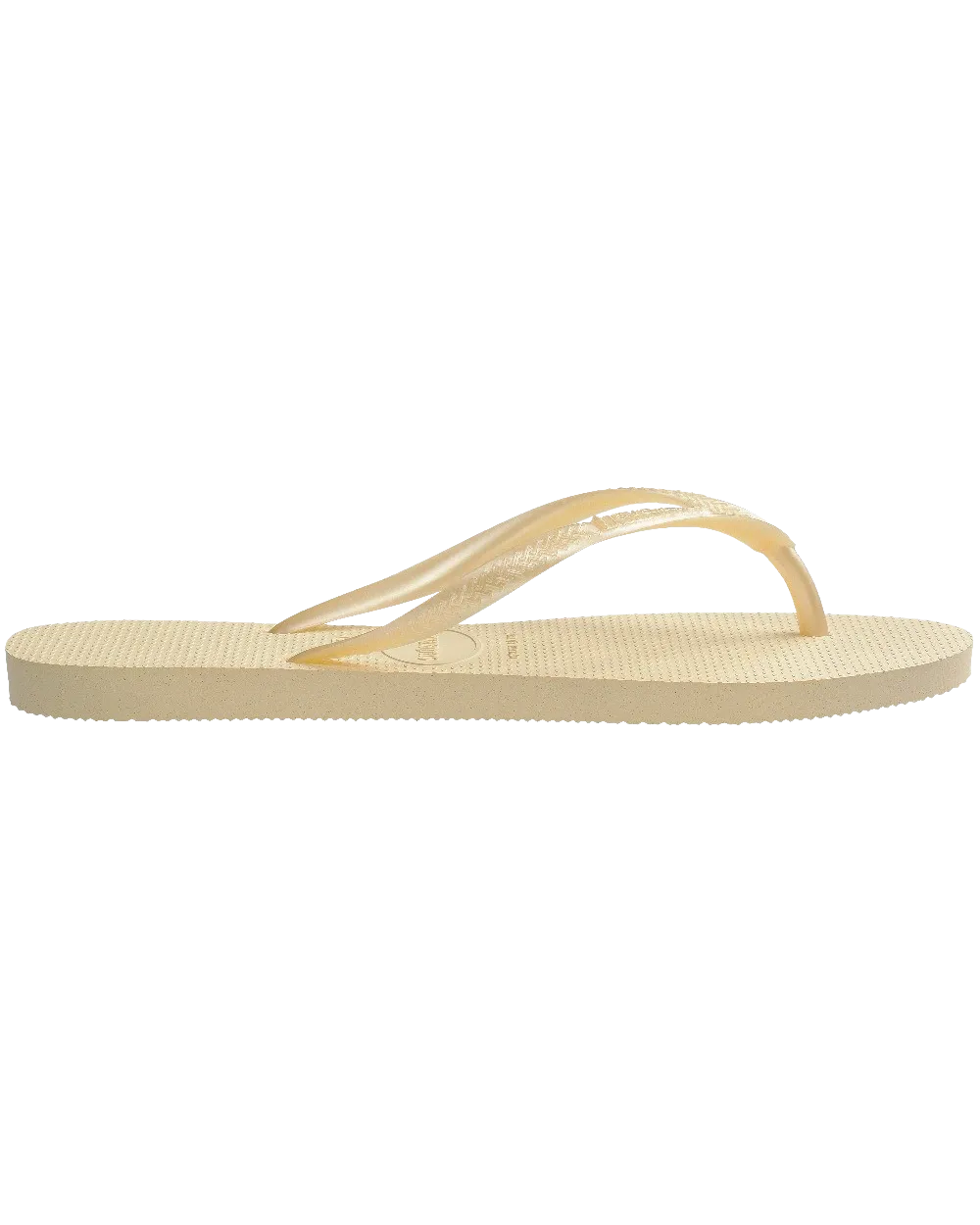 Slim Flip Flops in Buttercream