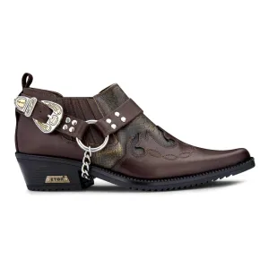 Snake Pattern Leather Wincklepicker Shoes