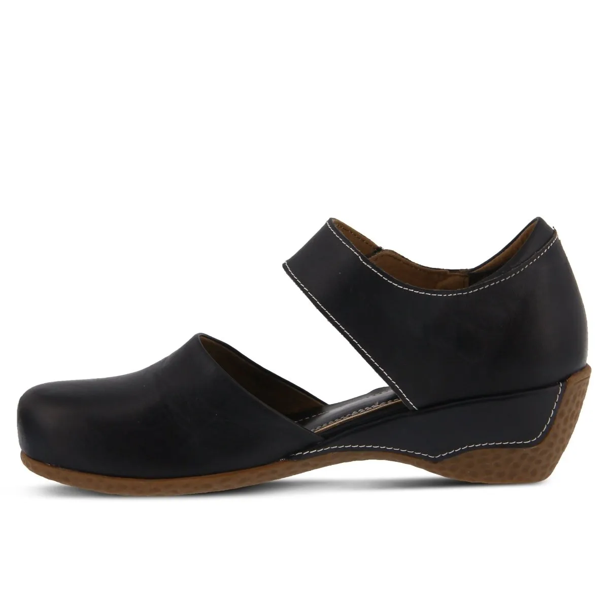 Spring Step Women's Gloss Black Leather