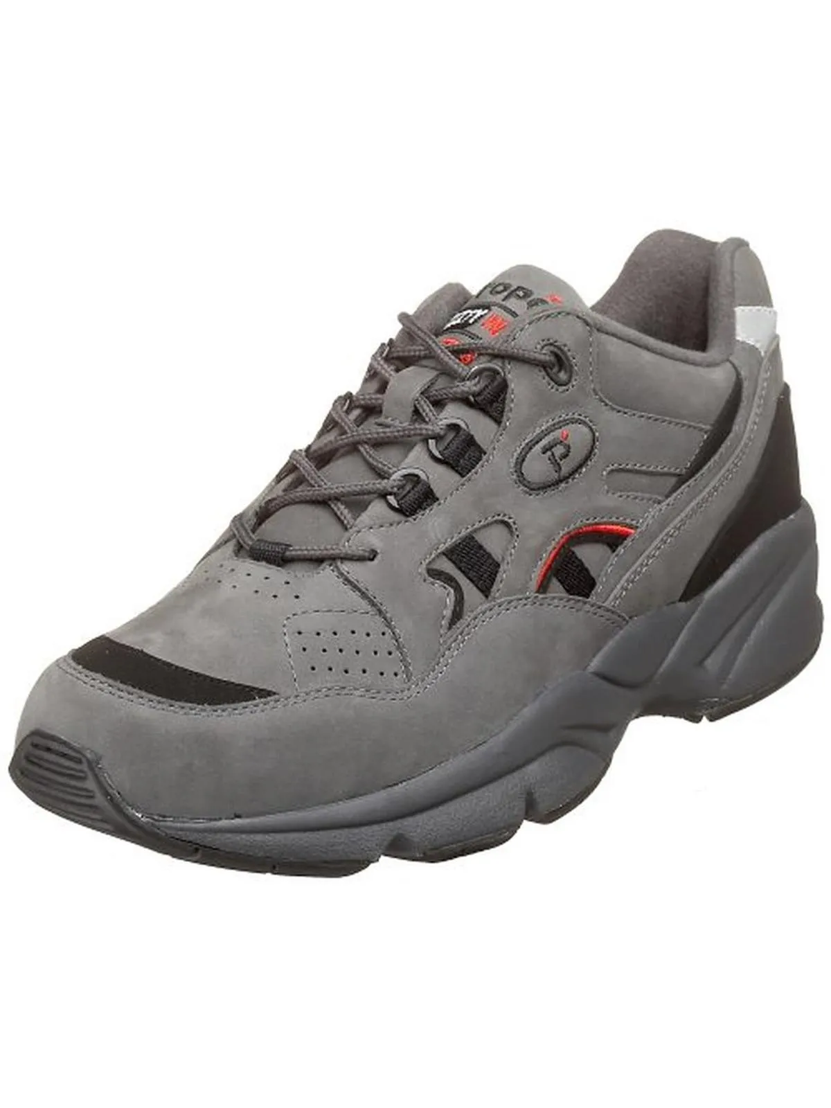 Stability Walker Mens Contrast Trim Athletic Walking Shoes