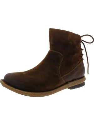TARAN Womens Leather Casual Ankle Boots