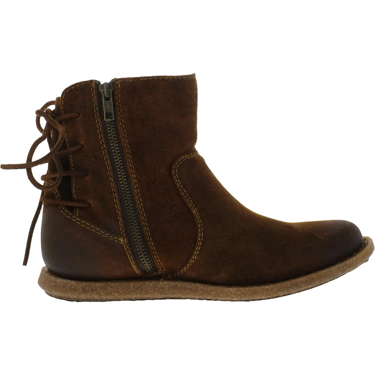 TARAN Womens Leather Casual Ankle Boots