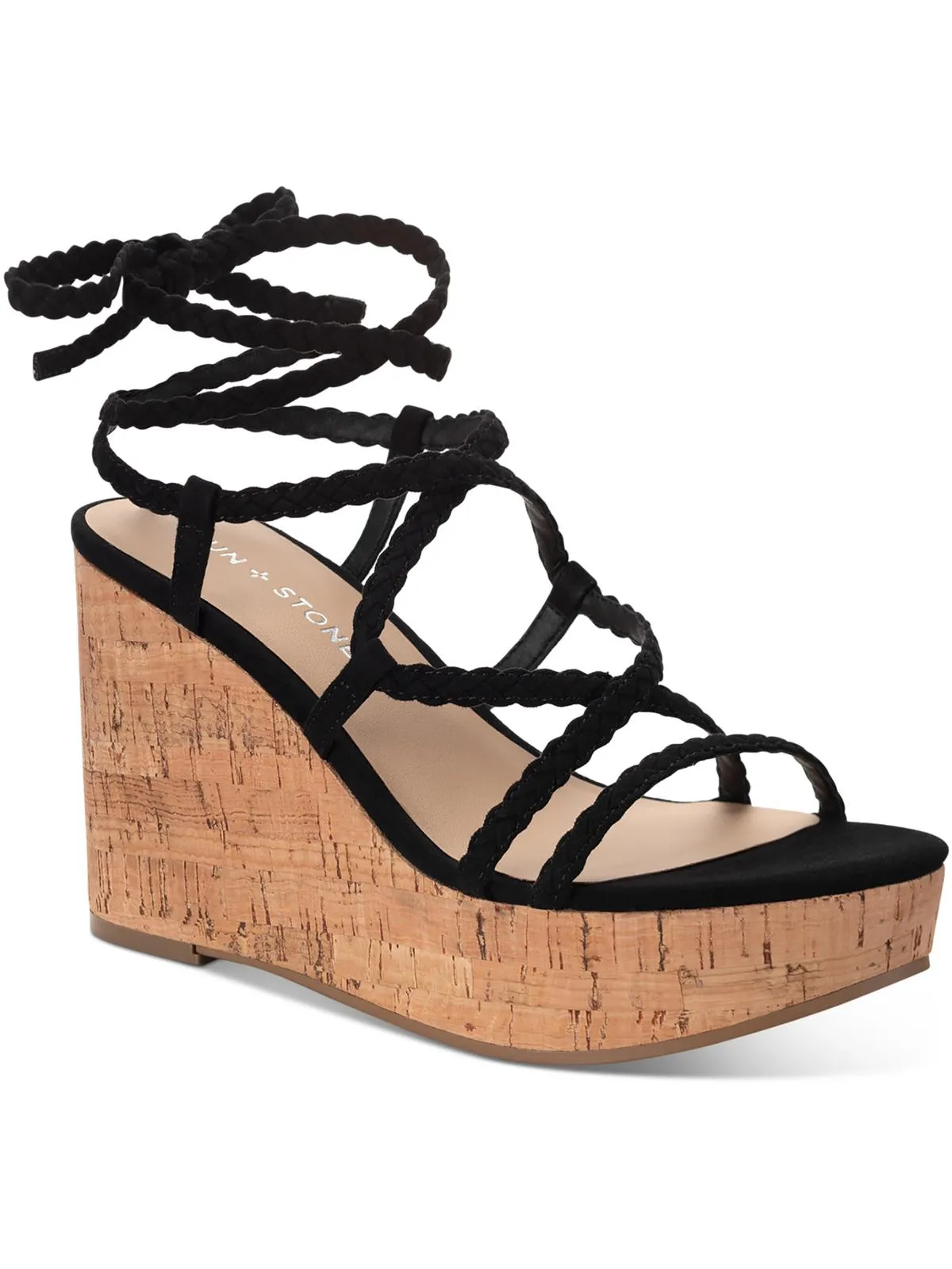 TRINNIE Womens Open Toe Casual Wedge Heels