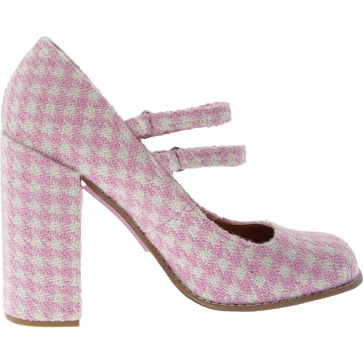 Twice Womens Patent Casual Block Heels
