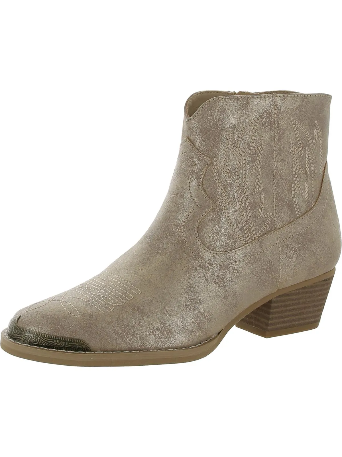 VERUCA Womens Faux Leather Casual Ankle Boots