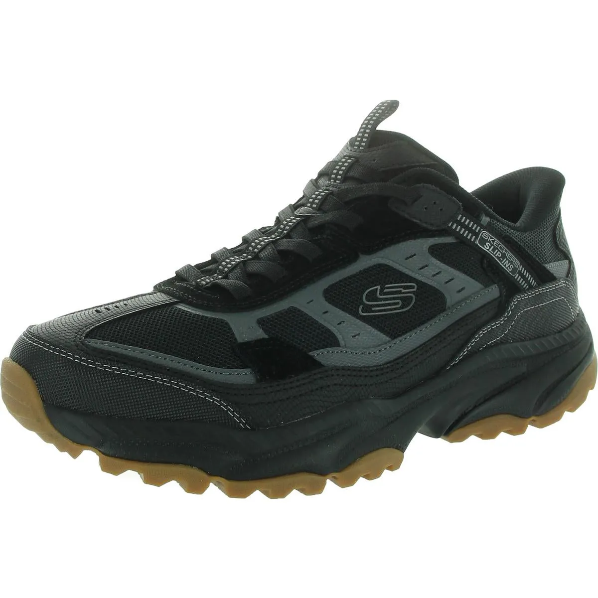 VIGOR  Mens Laceless Leather Running & Training Shoes