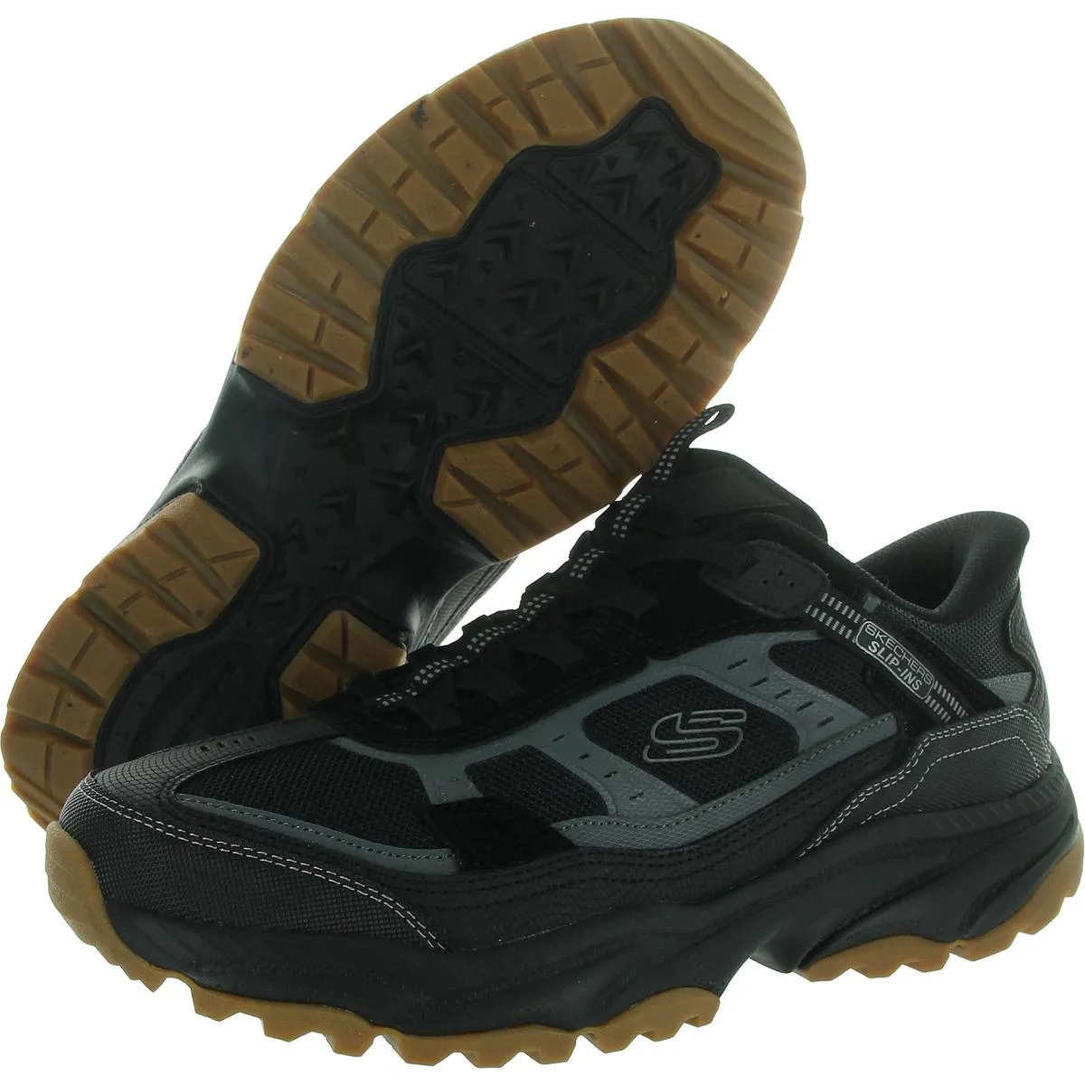 VIGOR  Mens Laceless Leather Running & Training Shoes
