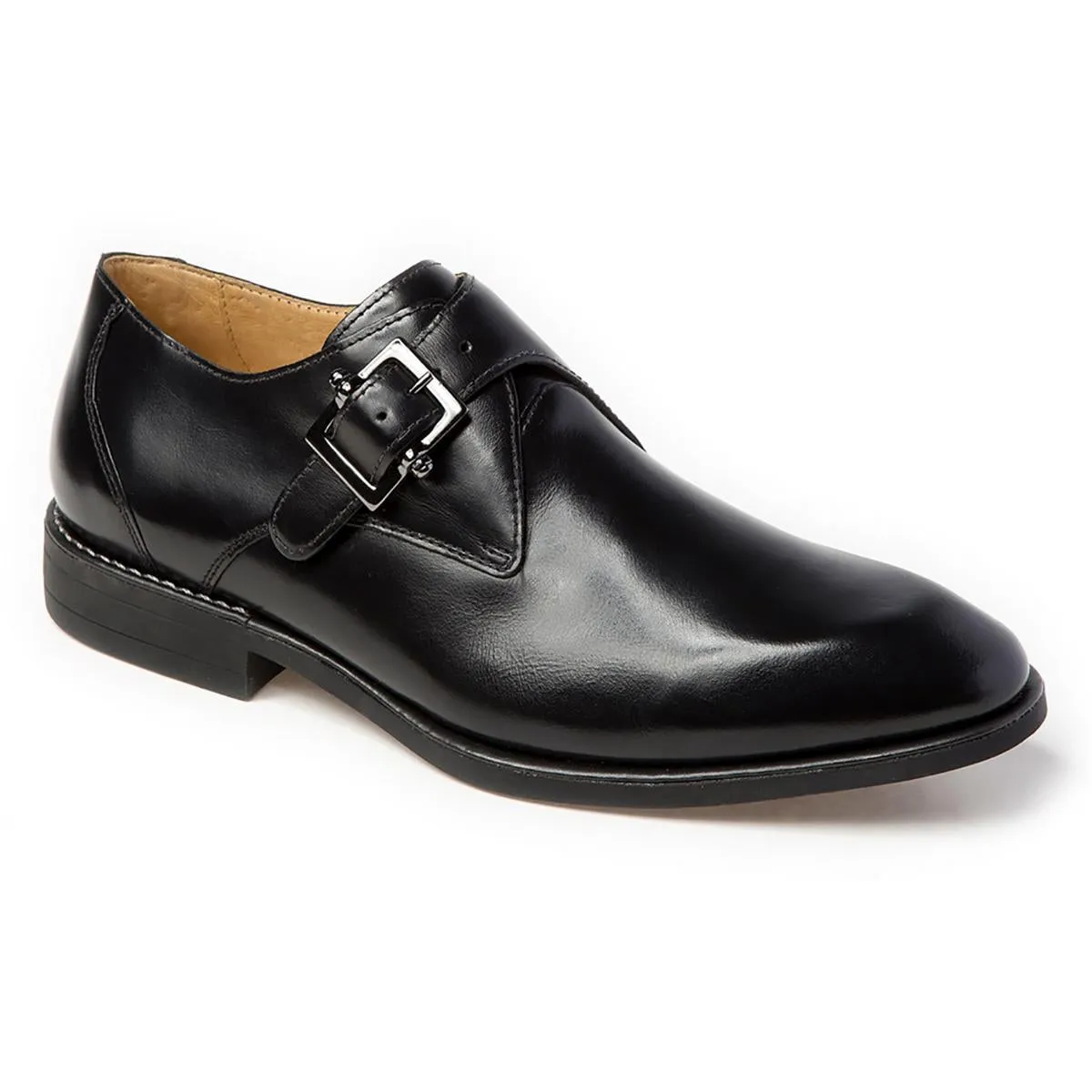 WENDEL Mens Buckle Manmade Monk Shoes