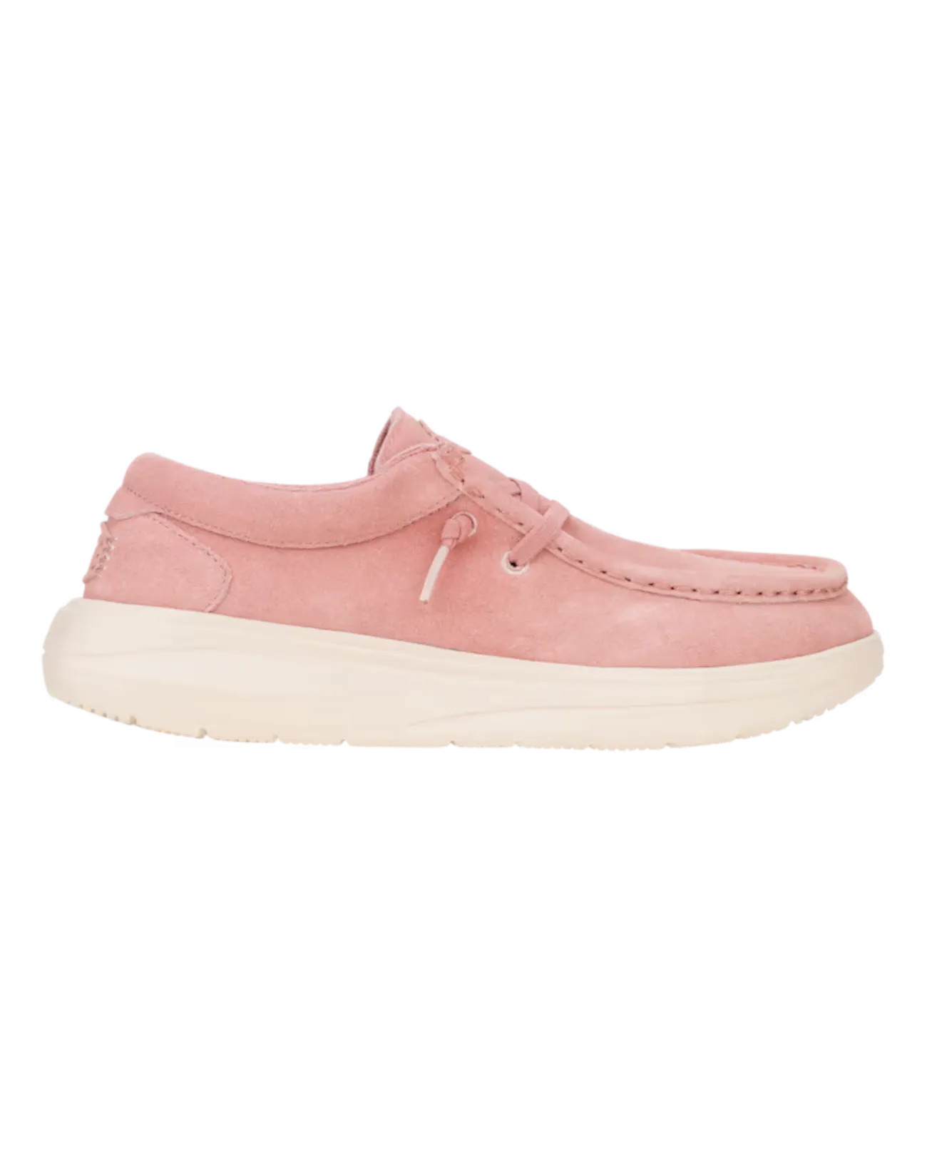 Wendy Comf Suede Shoes in Rose Pink & Whisper Pink