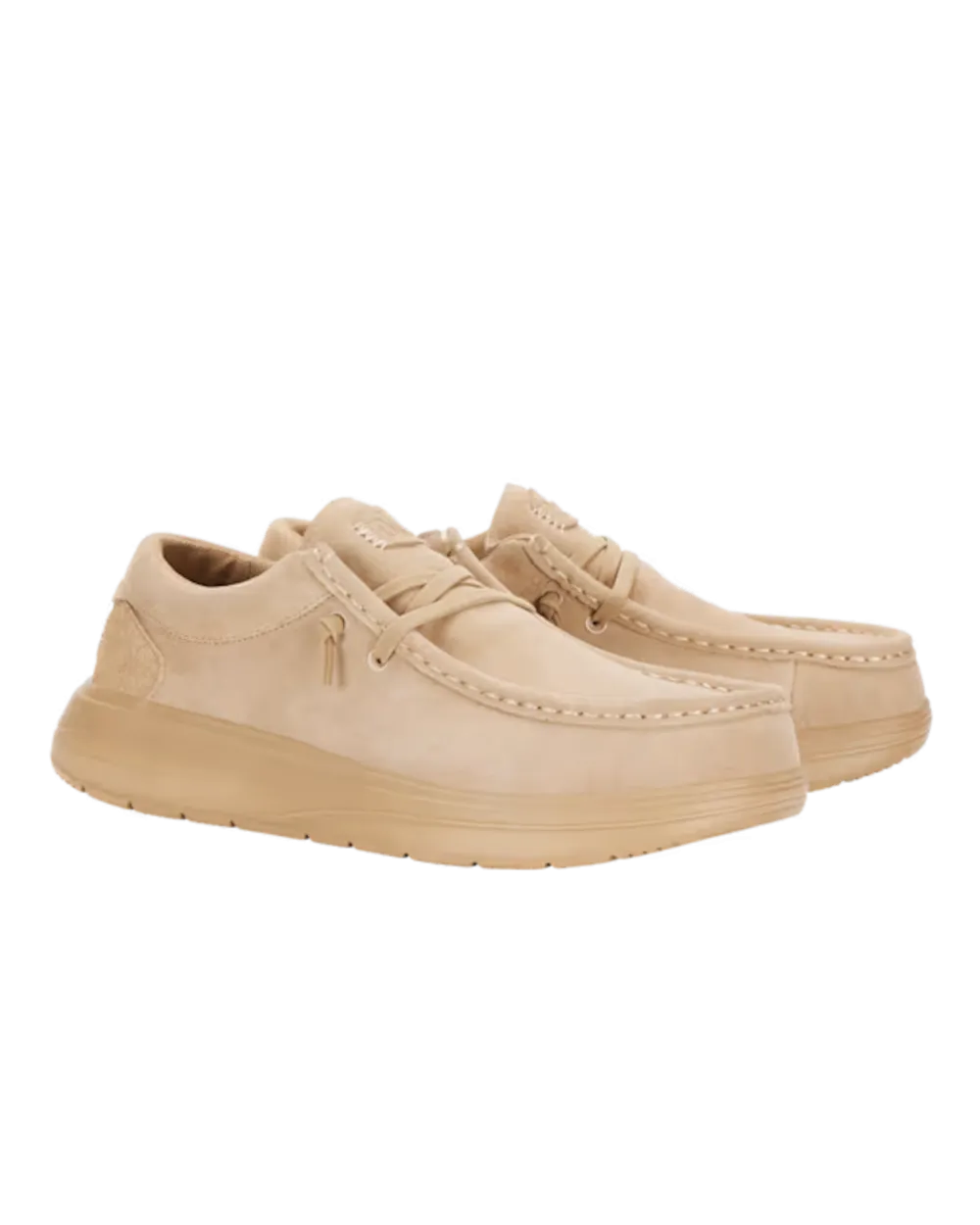 Wendy Comf Suede Shoes in Tan