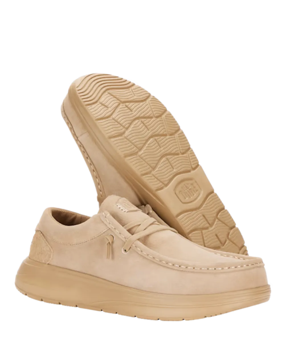 Wendy Comf Suede Shoes in Tan
