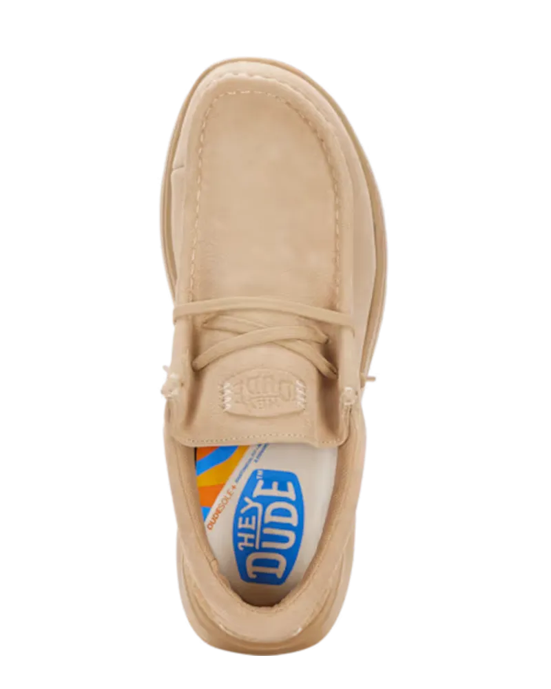 Wendy Comf Suede Shoes in Tan
