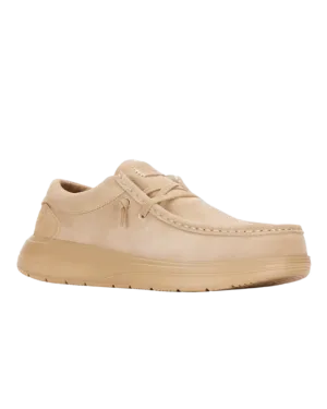 Wendy Comf Suede Shoes in Tan