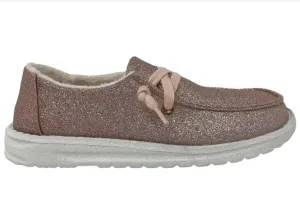 Women Holly Glitter Slip-On Shoes In Blush