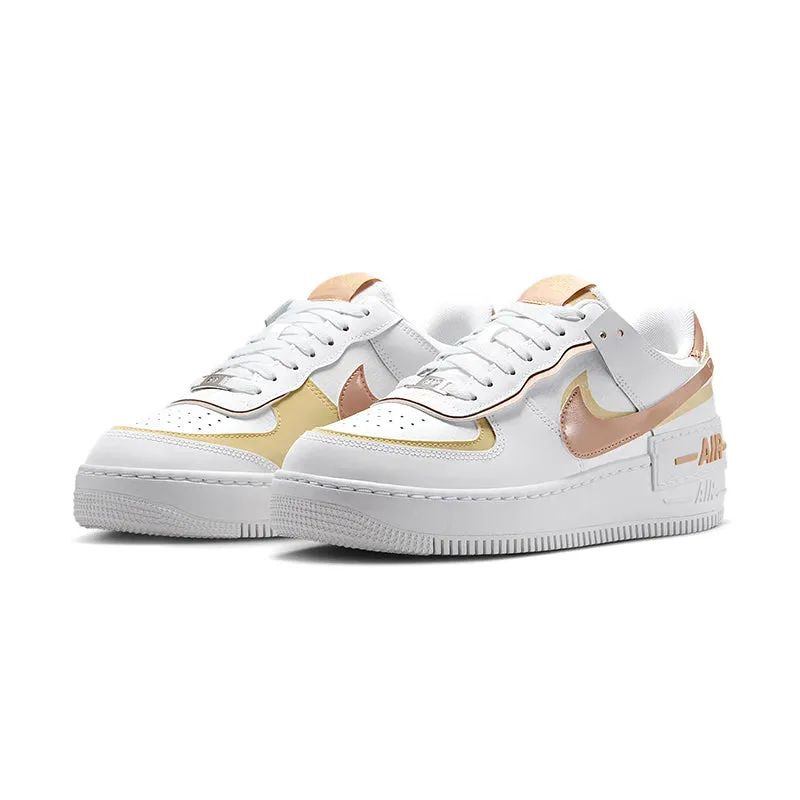 Women's Air Force 1 Shadow White/Hemp/Gold