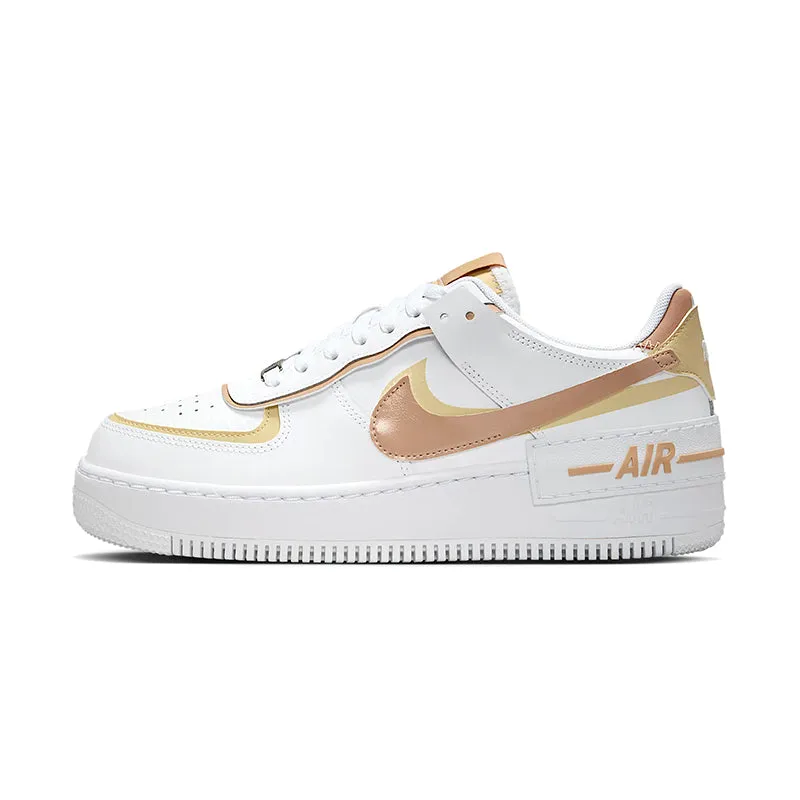 Women's Air Force 1 Shadow White/Hemp/Gold