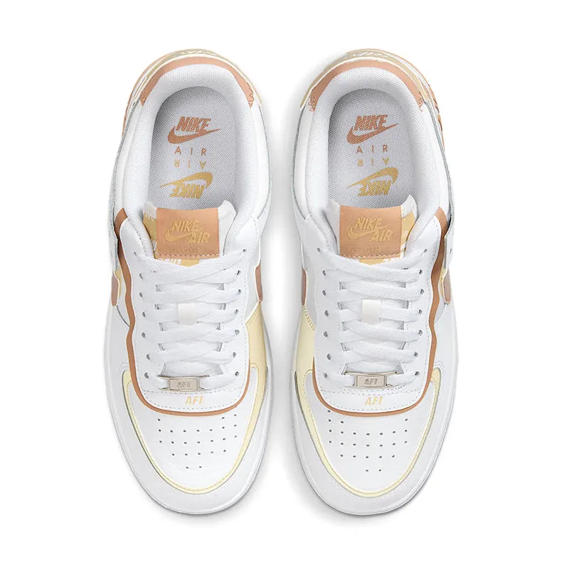 Women's Air Force 1 Shadow White/Hemp/Gold