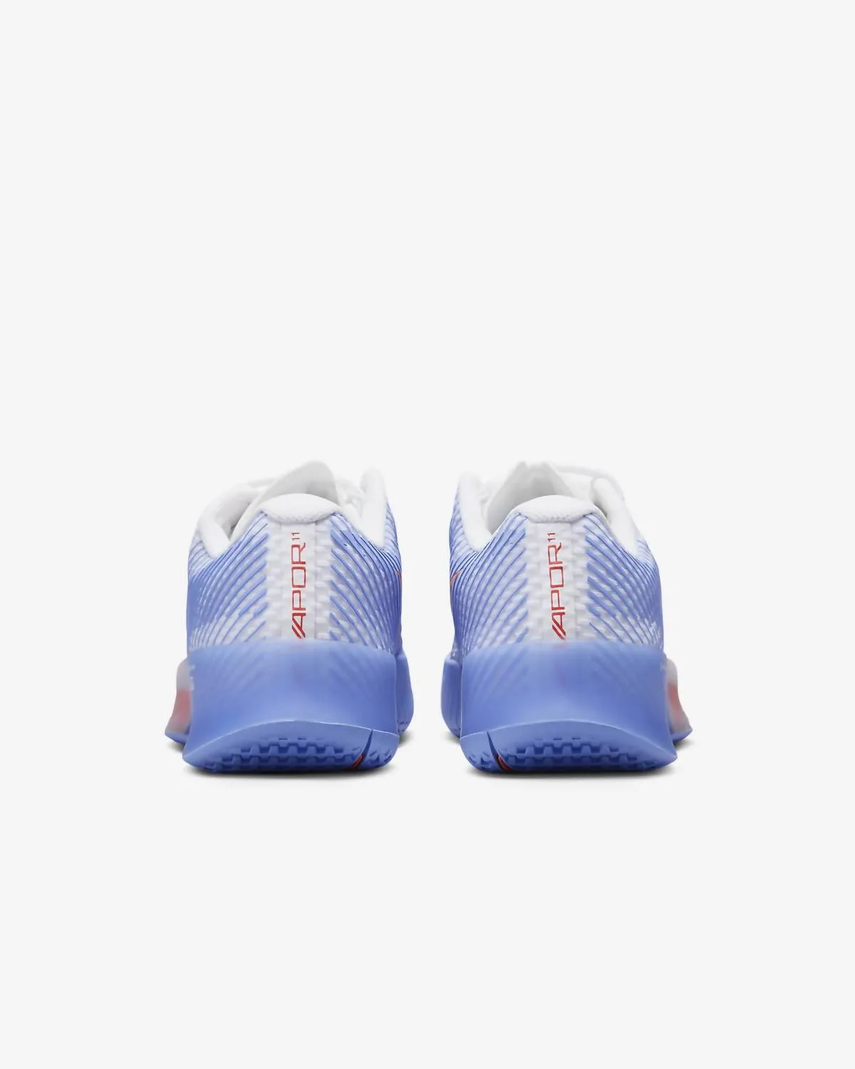 Women's Court Air Zoom Vapor 11 Hard Court Shoes In White/royal Pulse