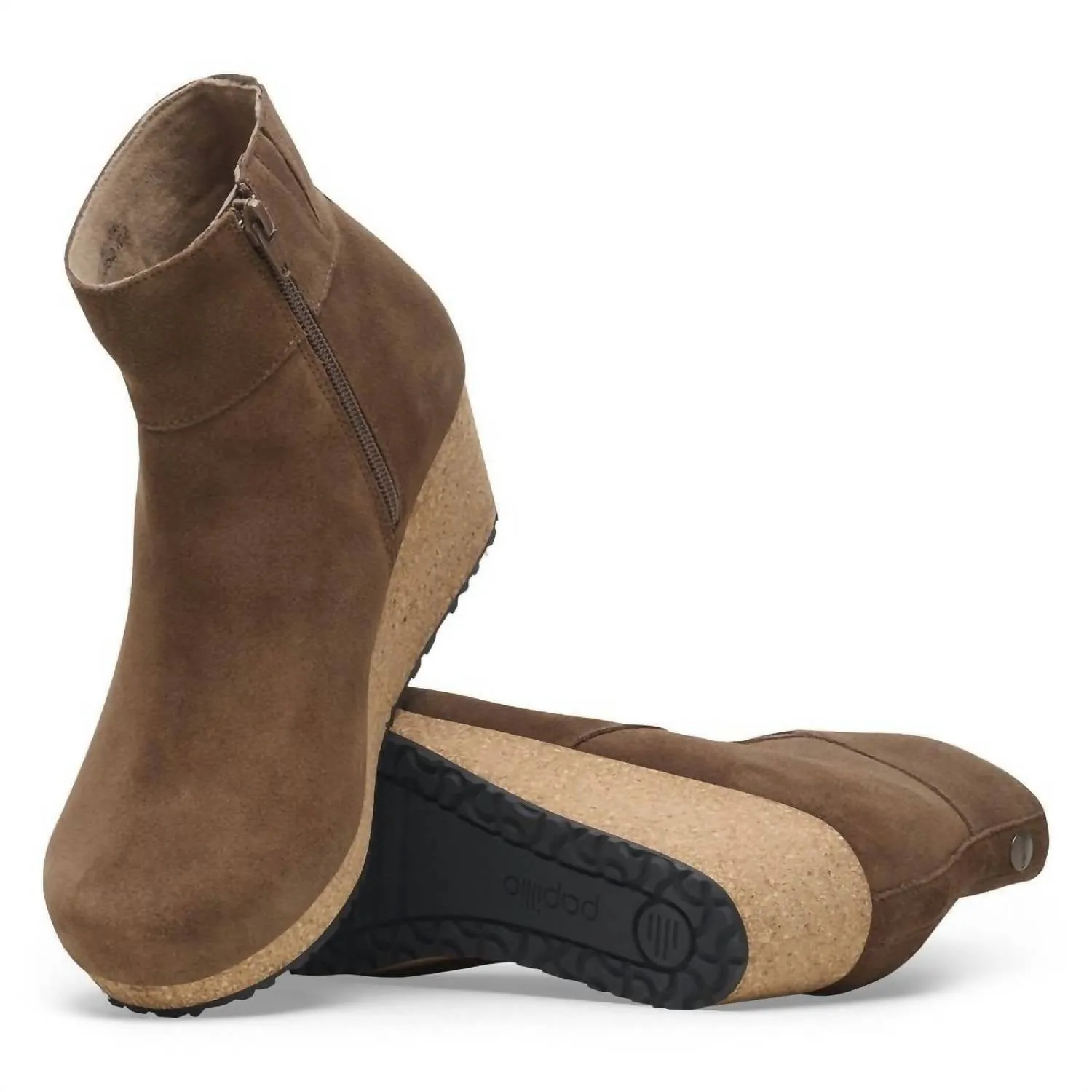 Women's Ebba Suede Leather Boot In Dark Tea