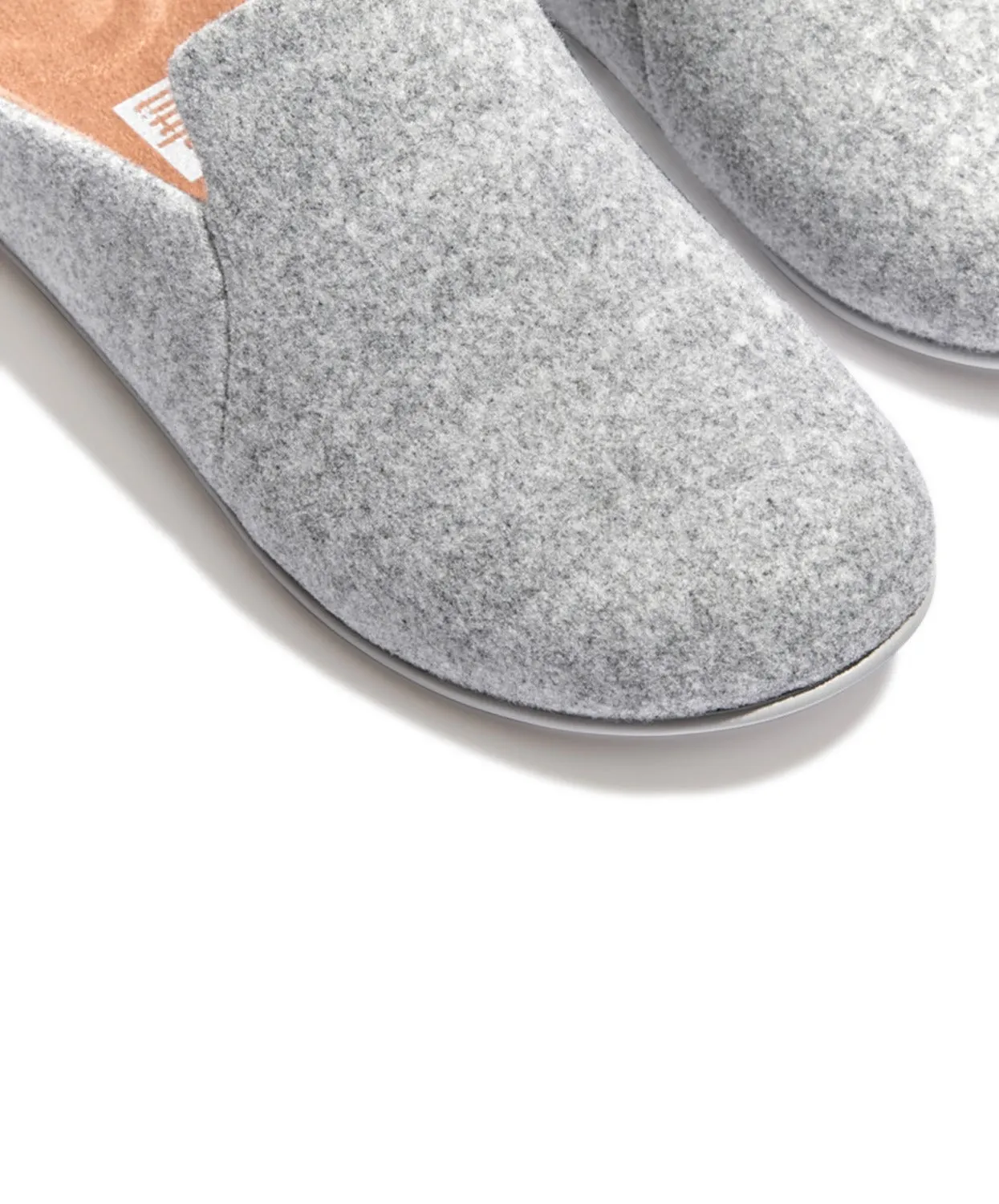 Womens Fitflop Shoes FitFlop Chrissie II Haus Felt Slippers Grey