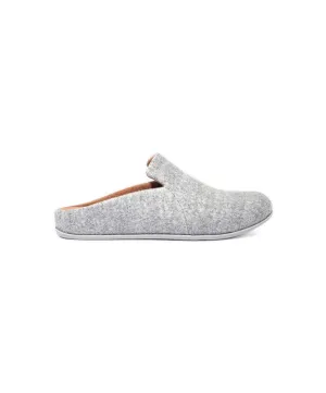 Womens Fitflop Shoes FitFlop Chrissie II Haus Felt Slippers Grey