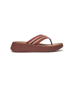 Womens Fitflop Shoes Fitflop Crochet Flatform Toe-Post Sandals Brown
